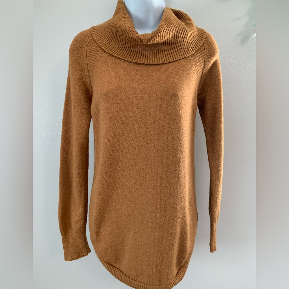 Time and Tru Women's Canmel Cowl Neck Sweater
